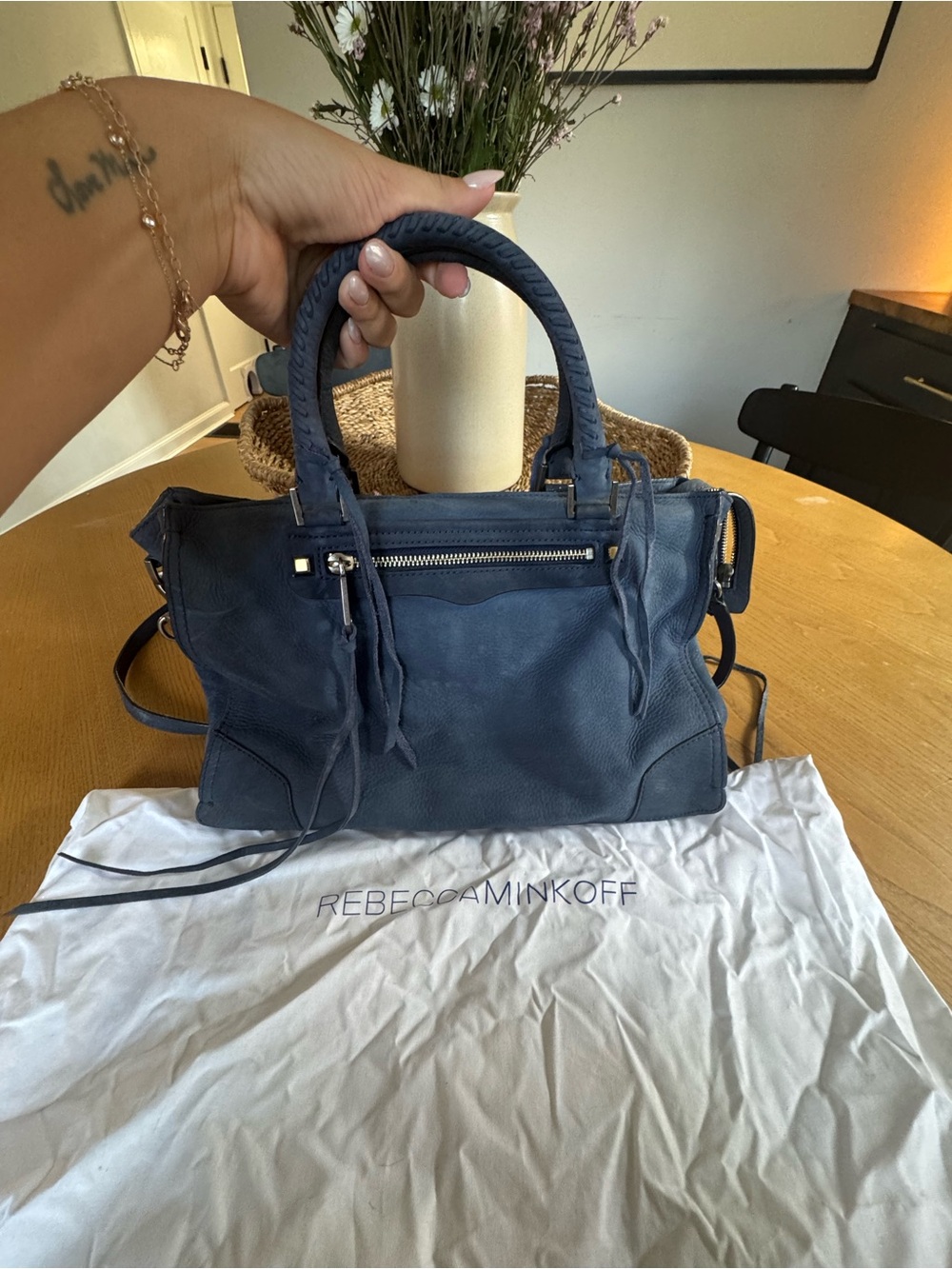 Authentic Rebecca Minkoff Navy Blue Regan Bag